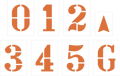 ootball Field Number Stencil Kit