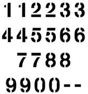 Stencil Number sets