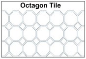 Octagon Tile Stencil Pattern