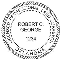 Oklahoma State Surveyor Stamp