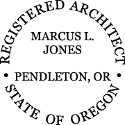 Oregon Architectural Stamp