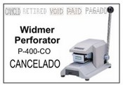 P-400-CO Widmer CANCELADO Perforator
