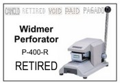 P-400-R Widmer RETIRED Perforator
