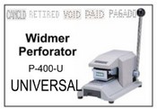 P-400-U Widmer UNIVERSAL Perforator
