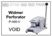 P-400-V Widmer VOID Perforator