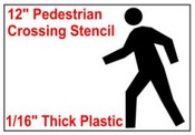 Pedestrian Crossing Stencil