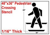 Pedestrian Crossing Stencil