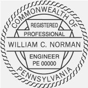 Pennsylvania Engineering Stamp