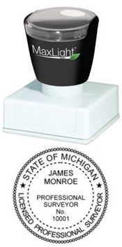 Michigan Pre-Inked State Surveyor Stamp
Surveyor Stamp
Engineering Stamp
Architectural Stamp
State Surveyor Stamp