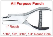 #45 All Purpose Punch, 1" Reach, Single Figures
