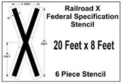 Federal Spec RAILROAD X Stencil