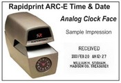 ARC-E Rapidprint Analog Time Stamp