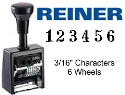 Reiner B6-532 Economy Numbering Stamp