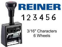Reiner B6-533 Economy Numbering Stamp