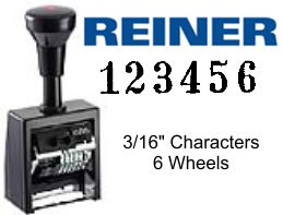 Reiner B6-534 Economy Numbering Stamp