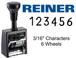 Reiner B6-535 Economy Numbering Stamp
