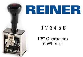 Reiner 18, 6-Wheel Numbering Machine