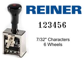 Reiner 732/7 7-Wheel Numbering Machine