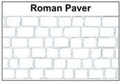 Roman Paver Stencil Pattern