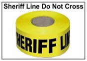 Sheriff's Line Do Not Cross Barrier Tape