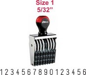 Shiny Size 1-16 Numbering Band Stamp