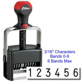 Shiny H-6556 6 Band Numberer
