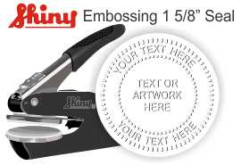For Shiny EZ-Seal Hand held embosser For the business/Family name 