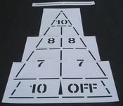 Shuffleboard Stencil