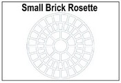 Small Brick Rosette Stencil Pattern