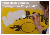 Spray Mask Paint Stencils
Sand
Vinyl Lettering
