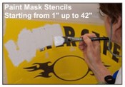 Spray Mask Paint Stencils
Sand
Vinyl Lettering