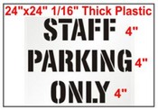 Staff Parking Only