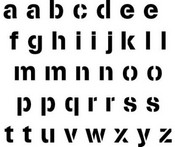 Stencil Alpha Lower Case sets