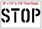 36" Stop Stencil