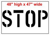 48" Stop Stencil