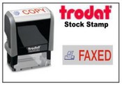 Trodat Two Color Faxed Stock Stamp