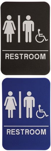 RESTROOM Unisex Handicap Stock ADA Sign
ADA Stock Signs
ada sign requirements
ada compliant signs
custom ada signs
ada guidelines signs
ada signs wholesale
ada bathroom signs
ada signs online