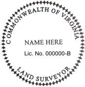 Virginia State Surveyor Stamp