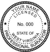West Virginia State Surveyor Stamp