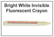 Bright White Invisible Fluorescent Crayon
WCRINVO, Bright White Invisible Fluorescent Crayon
