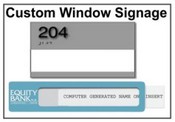 Window Insert Signs