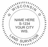 Wisconsin State Surveyor Stamp