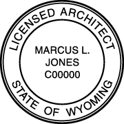 Wyoming Architectural Stamp