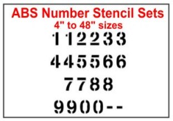 Stencil Number sets