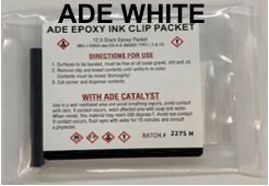 White Epoxy Ink 12.5 Gram Packet
2 Part Epoxy Packet