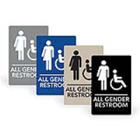 ADA Sign ALL GENDER HANDICAP 6x9