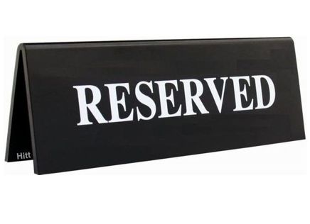 3" x 6" Table Top Tent Sign