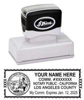 Notary Stamp
California Pre-Inked Notary Stamp