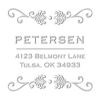 MONOGRAM EMBOSSING SEAL
Custom Scroll Design Address Embosser