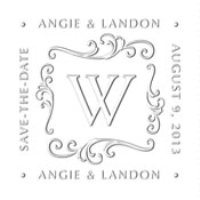 MONOGRAM EMBOSSING SEAL
Custom Monogram Save The Date Embosser